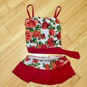 Isaac Mizarhi rose swimsuit